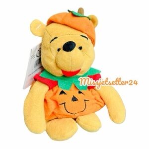 Winnie the Pooh Bean Bag 8" Pumpkin Pooh NWT